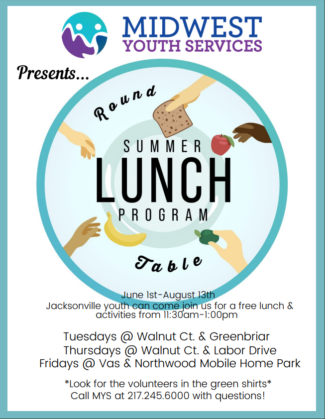 Summer Lunch Program Round Table, Round Table Lunch Times